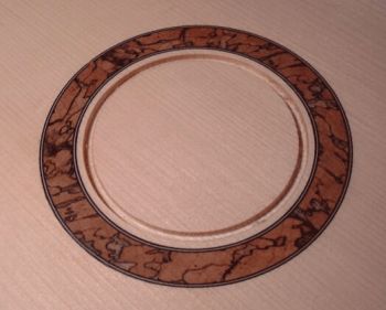 Spalted Maple Rosette in Progress